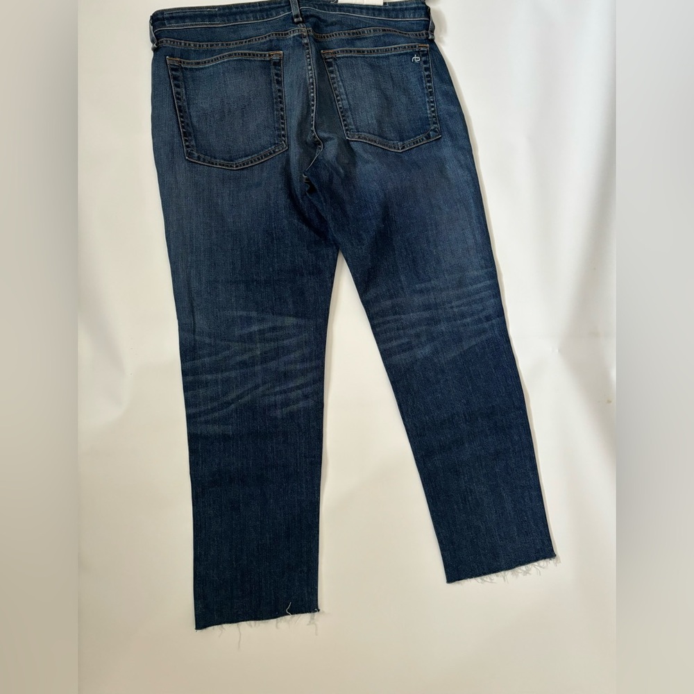 rag & bone womens Slim Straight Dark Blue Jeans 026 - Picture 5 of 8